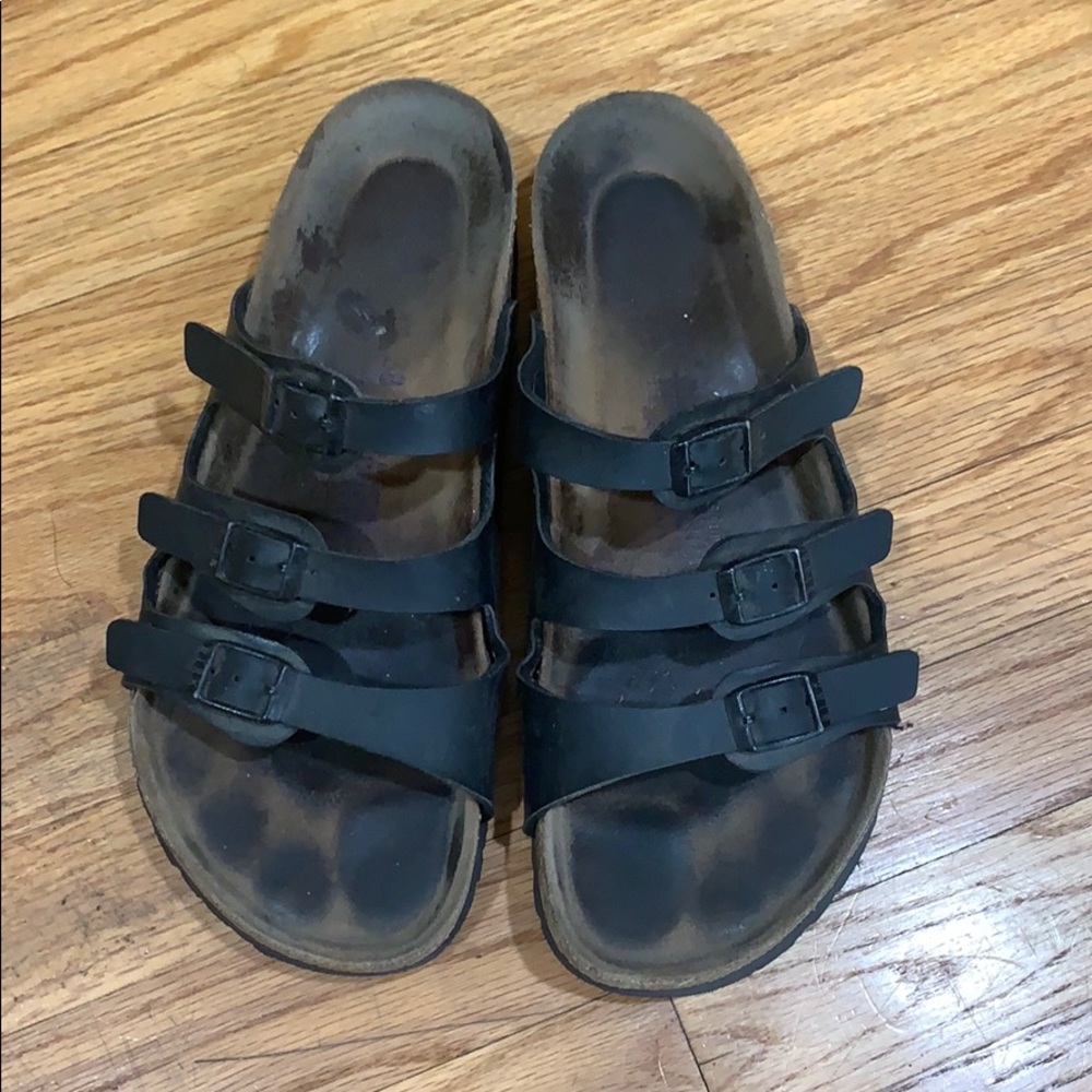 Black Florida Birkenstock sandals size 38